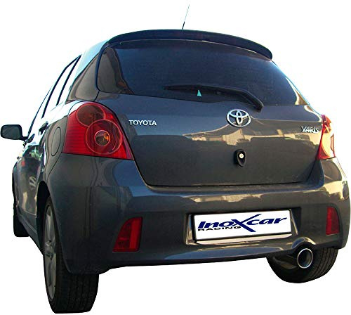 InoXcar TOYA.04.102 Sport-Schalldämpfer aus Edelstahl, für Toyota Yaris Ii 1.8 Ts (133 Pk) ab 06, 102 mm
