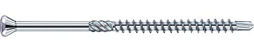 EUROTEC 110291 Holzbohrschraube Torx 10 mit Zierkopf, 3.2 x 40 mm, verzinkt blau, 3.2x40, 500 Stück