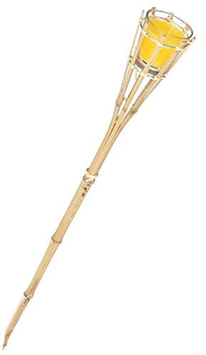 JJA Torche Bambou Bougie CITRONNELLE 107963 L. 76 x D. 7,5 x H. 7,5 cm