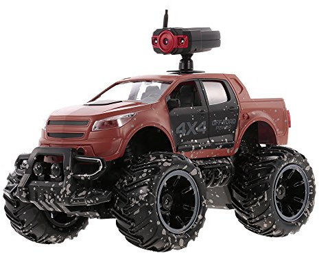 Goolsky Crazon 18MUD01 1/14 2.4G 2CH 2WD Alta Velocidad 15km / h Off-Road Coche con 0.3MP WiFi FPV cámara RC Monster Truck Regalo de los niños Juguete para niños