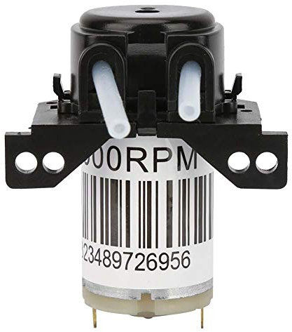 Schlauchpumpe, DC 6V, miniatur, silent, selbstansaugend, für DIY, Garten, Outdoor, Haushalt, ohne Stecker, schwarz