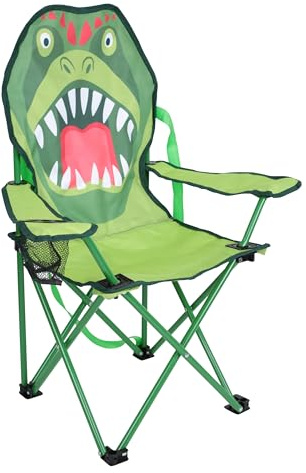Mountain Warehouse Kids Mini Character Chair - Lightweight Stool, Durable Armchair - For Spring, Summer, Garden & Picnic Green One Size
