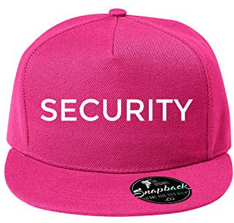 OwnDesigner Security Kappe mit Motiv für Männer und Baseball Cap für Herren (348 Cap Pink)
