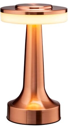 O’Bright Portable LED Table Lamp with Touch Sensor, 3-Levels Brightness, Rechargeable Battery Up to 48 Hours Usage, Night Light for Kids Nursery, Nightstand Lamp, Bedside Lamp (Rose Gold)