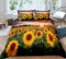 Timiany Bettwäsche Set Helles Sonnenblumen Muster Bettbezüge 135x200cm Für Frauen Gelb Tropische Blumen Mikrofaser Bettbezug+2 Kissenbezug 50x75cm (Blumen-A,135x200+80x80)