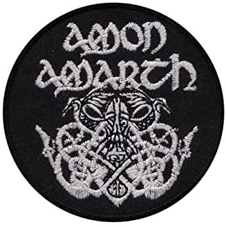 Rock-and-Roll-Aufnäher aus schwarzem Metall, bestickt, zum Aufbügeln