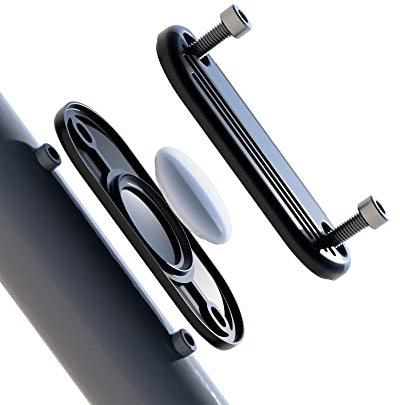 AirBell® Fahrrad-Halterung für Apple AirTag, Doppelpack, für Flaschenhalter Aufnahme, Inkl. Edelstahl Schrauben & Inbus Werkzeug