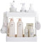 BOJVESH Bathroom Countertop Storage, White Detachable Cosmetic Organisation Shelf, Bathroom Rack Standing Caddy for Home Bathroom Dresser Kitchen Spice Laundry Office (2-Tier)