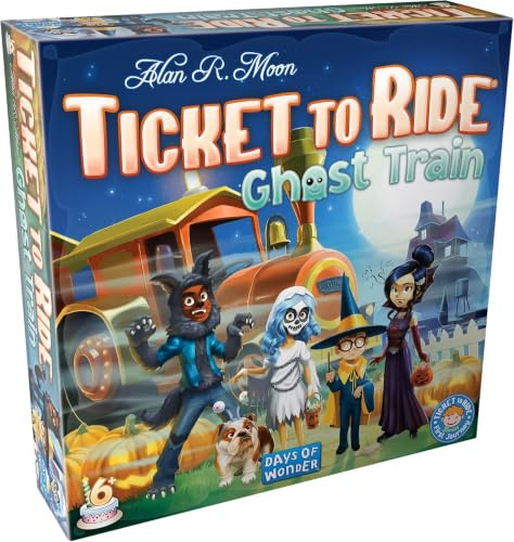 Days of Wonder Ticket to Ride - Ghost Train (First Journey) Board Game Ages 6+ 2-4 Players 15-30 Minutes Playing Time, DOW720035