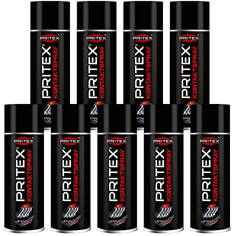 Kontaktspray | 9 x 400 ml | Kontaktreiniger für Elektronik | zur Reinigung und Schutz von elektronischen Kontakten