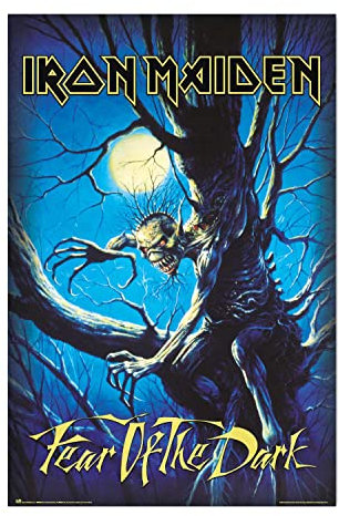 Grupo Erik Iron Maiden Fear Of The Dark Poster - 36 x 24 inches / 91.5 x 61 cm - Shipped Rolled Up - Cool Posters - Art Poster - Posters & Prints - Wall Posters