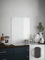 Clear Glass Kitchen Splashback (Chrome Cap) 600mm x 750mm x 4mm - Self Adhesive Easy Install Cooker Back Panel