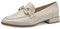 MARCO TOZZI Mocassini Donna con Tacco Eleganti Vegani, Beige (Cream), 39 EU