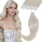 Vivien Tape Extensions Echthaar Blond 60 cm Remy Tape in Hair Extensions Echthaar Platinblond Glatt #60 50g 20Pcs