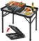 Grovind Klappbarer Grilltisch mit Netz-Desktop, leichter und tragbarer Picknicktisch für den Außenbereich, höhenverstellbar für den Innen- und Außenbereich