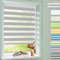 Homland Doppelrollo Klemmfix ohne Bohren B40 x H110 cm(Stoffbreite 35cm) Grau, Duo Rollo, Rollo Klemmrollos lichtdurchlässig & verdunkelnd, Verstellbar Fensterrollo Sonnenschutz