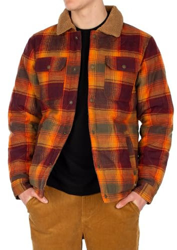 IRIEDAILY Herren Flanell-Jacke Young Fella Jacket, Orange Green, L