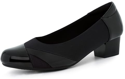 Ortho+rest Hallux Valgus Pumps Damen Low Heel Slip Auf Loafers | Weiches Innenfutter，Dämpfende Ferse, Ideal bei langem Stehen im Büro & Alltag，Ergonomische Fußbettung, 3.8cm Heel
