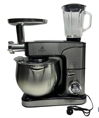 Robot da Cucina Planetario Eisenbach Professional SC-623C 2500W| Potenza e Versatilità in Cucina | 6 Velocità + Funzione Impasto | Ampia ciotola da 12 Litri