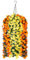 Artificial Faux Fall Autumn Hanging Flowers Plants Baskets for Outdoor Outside, Fake Orange Yellow Silk Orchid in Planter UV Resistant Realistic for Home Porch Patio Balcony Garden Yard