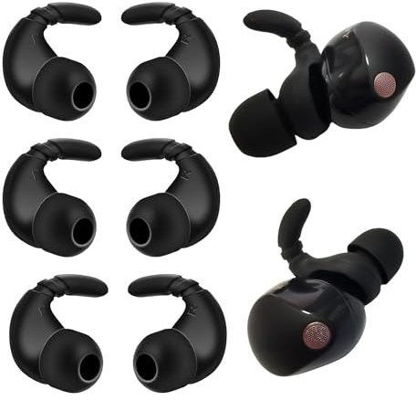 Luckvan Silikon-Ohrbügel für Sony WF-1000XM5 Ohrstöpsel, Ersatz-Ohrstöpsel für WF-1000XM5 WF-1000XM4 WF-1000XM3 Earbuds 3 Paar