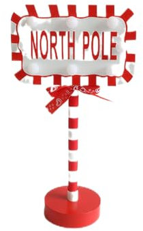 susiodeu Panneaux de signalisation de noël, lumières décoratives d'arrêt, Environnement de noël Unique avec lumières LED rétro, lumières de Signe de noël en ABS, Rectangle