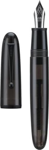 Jinhao 9019 Fountain Pen, Dadao Series #8 Fine Nib, Black Acrylic Barrel with Black Clip Big Size Writing Pen
