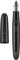 Jinhao 9019 Fountain Pen, Dadao Series #8 Fine Nib, Black Acrylic Barrel with Black Clip Big Size Writing Pen