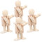 FELTECHELECTR Holz Roboter Figuren Unfinished Roboter Spielzeug Für Jungen Und Mädchen Graffiti Puppen Form