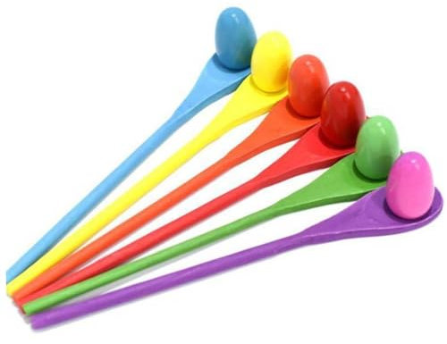 ifundom 1 Juego Herramienta De Entrenamiento Carrera De Relevos De Huevo y Cuchara Juego De De para Niños Juego De Carrera De Relevos De Madera