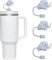 3Pcs Elephant Straw Cover for Stanley 40&30 Oz Cup, 10mm Silicone Straw Covers Cap for Stanley Cup Accessories, Cute Straw Topper, Straw Cap Stopper for Reusable Straws Tip Lids,Elephant Straws