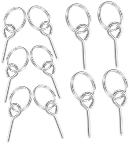 DOITOOL Camping Tent Accessory Set 10 Pieces Tarpaulin Tent Clips Wear-resistant Rope Pin Universal Outdoor Tent Connection Pin