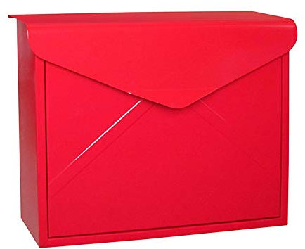 HUNTFF Boîtes aux Lettres extérieures à Fixation Murale, boîte aux Lettres de sécurité verrouillable, boîte aux Lettres extérieure en Forme d'enveloppe résistante aux intempéries, boîte Postale en