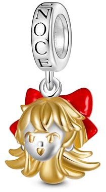 GNOCE Little Goody Two Shoes Blauer Walpurga Schmetterling Charm Anhänger 925 Sterlingsilber Beads Charms für Frauen und Mädchen (Süßer Elise Liedl)