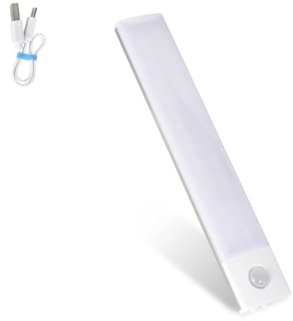 Colexy Ultradünn LED Schrankbeleuchtung Beleuchtung Küche mit Bewegungsmelder, 3 Farben Dimmbar Unterbauleuchte Küche 20CM USB LED-Licht Schrankleuchte, Magnetisch Schranklicht Galerie Weinschrank