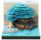 Calendrier de bureau 3D ，2025 avec lumières LED, Bloc mémo 3D， cabane d'arbre 3D, calendrier 2025 détachable, cadeau pour Noël, Thanksgiving, anniversaire