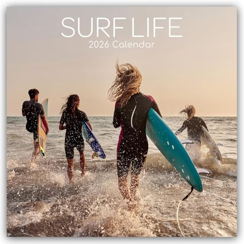 Surf Life – Surfen – Surfing 2026 – 16-Monatskalender: Original The Gifted Stationery Co. Ltd [Mehrsprachig] [Kalender] (Wall-Kalender)