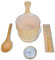 GCHDHAPB 5 Piece Sauna Accessory Bucket Spoon Hourglass Thermo-hygrometerHome & Garden Pool & Spa Sauna accessories