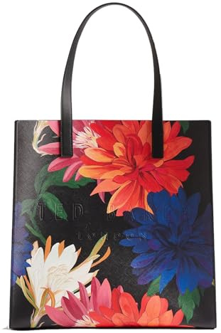 Ted Baker Schultertasche Amarly Printed Dahlia Icon Bag Black schwarz