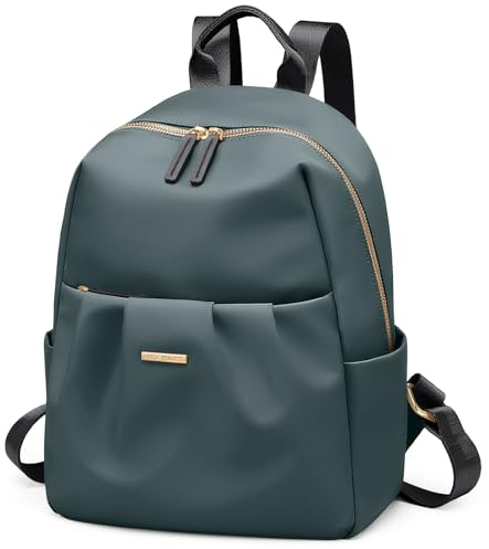 GOLF QUALITY Zaino Donna,Backapck Donna Elegante 2 in 1, Borsa Zaini Causal Zainetti per Viaggio, Daypack per Scuola Viaggio,Verde Scuro