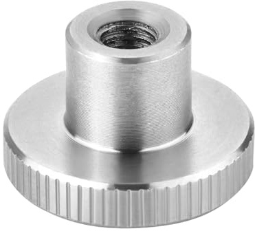 SOTOOLS - 4 dadi zigrinati M6 in acciaio inox SS304, alta acciaio inox V2A, DIN 466, forma alta, Ø 24 mm, altezza 15 mm, vite zigrinata per ingegneria meccanica e molto altro ancora