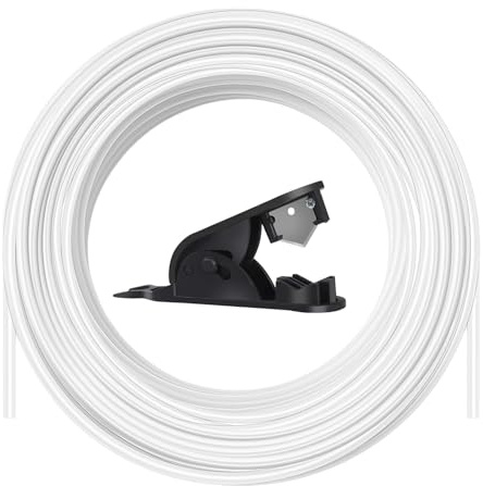BDHYYM 10 Meter PTFE Schlauch mit Cutter, 2.5mm ID × 4mm OD PTFE Tube Teflonschlauch für 1,75 mm 3D Drucker Filament