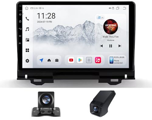 Radio per auto per Honda Vezel 2 HR-V RV RZ 2021-2024 Android 13 Car Radio con CarPlay Android Auto GPS BT schero macchina bluetooth Comandi al Volante Fotocamera Posteriore(NF-7)