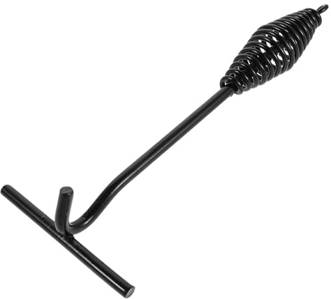 Generisch Camping Deckelheber aus Gusseisen 26cm mit Hitzeschutzgriff Kochhaken für Dutch Oven Lagerfeuer Zubehör fürs Campkochen und Outdoor Schmortöpfe