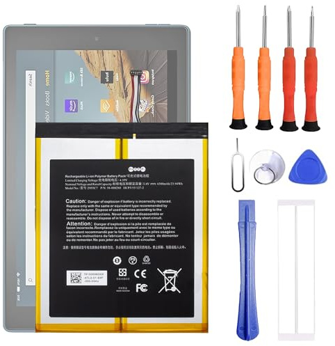 VUXYIT 58-000280 Compatible with HD 10 9th Gen Tablet Replacement Battery for M2V3R5 2955C7 with Repair Tool Kit