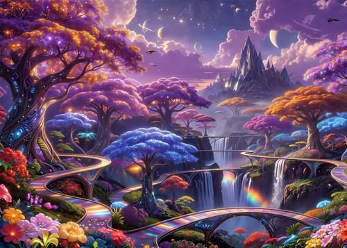 Albero della Vita Puzzle 2000 Pezzi per Adulti e Ragazzi, Puzzles Classico, Puzzle Adulti 2000 pezzi Fiori, Decorazione Casa, Idea Regalo Creativa e Divertente, Intrattenimento Antistress 100x70cm