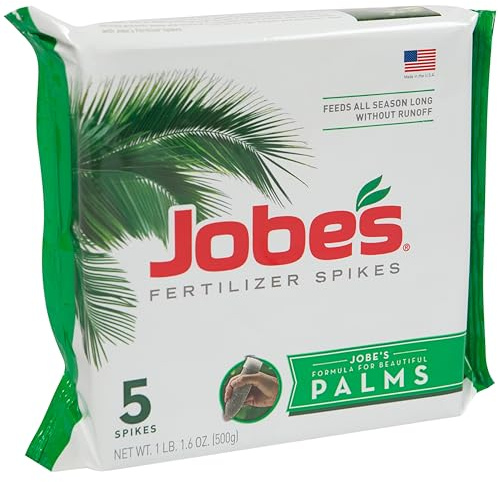 Jobe's, 01010, Fertilizer Spikes, Palm Tree, Includes 5 Spikes, 1lb, Brown