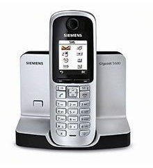 Siemens Gigaset S680 schnurloses DECT-Telefon mit beleuchtetem Farbdisplay und Bluetooth titanium