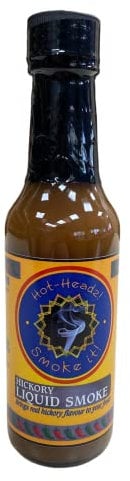 Hot-Headz! Smoke It! Concentrated Liquid Hickory Smoke Flavour 148ml Bottle Use in Marinades, Sauces, Soups, Stews or Ketchup. Suitable for a Vegan Diet. A Great Addition to Get That BBQ Flavour.