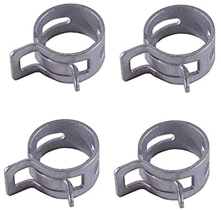 cyclingcolors 4x schlauchklemme feder benzinschlauch schlauch klemme schlauchschellen auto motorrad moped roller rasenmäher traktor (Ø 6mm - 8mm)